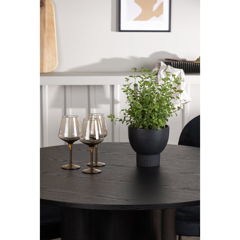 Blayk 4 - Person Dining Set, Black