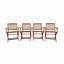Ensemble de salle à manger pliable pour patio, 4 chaises pliantes, intérieur et extérieur universel