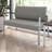 Arrive Collection Vinyl Seat Waiting Room Loveseat Chair with Metal Frame and Arms-96943444