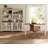 2 Piece Office Set, 56" Executive Desk & Set Of 2 Bookcases With Glass Doors, White