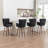 4-Piece Bar Stool Set With Bentwood Legs And Plush Cushions-1124988082