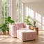Fauteuil modulaire contemporain avec repose-pieds avec rangement Aurelia