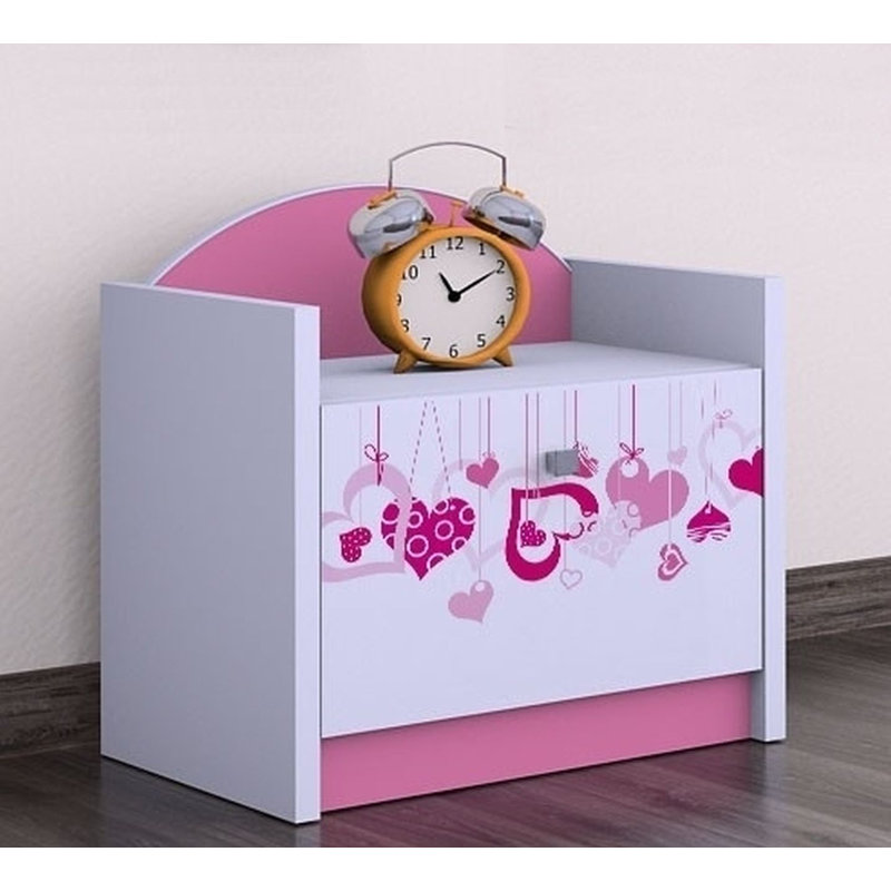 Angela Nightstand, Pink