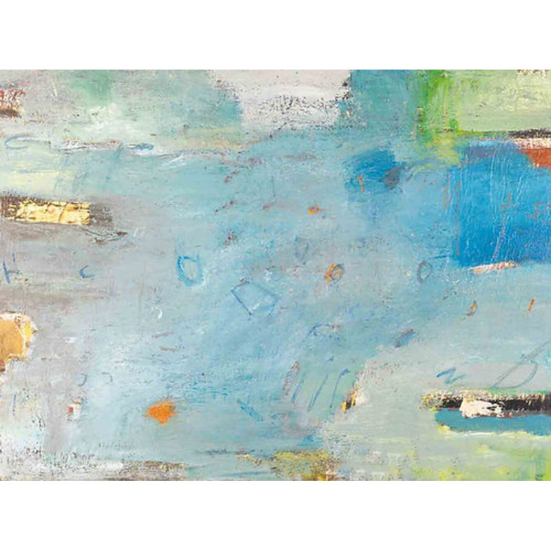 Blues Painting, Gold Framed