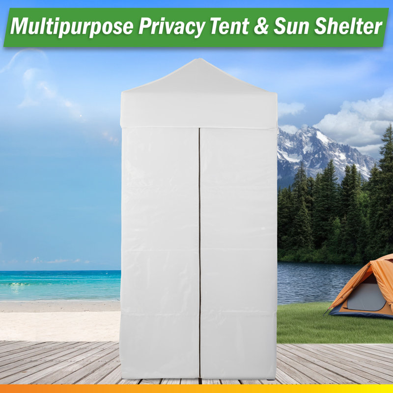 Tente à langer d'extérieur Wakeman - Cabane de piscine à auvent compact avec abri de soleil, vestiaire portatif ou tente d'intimité pour toilette de camping ou douche portative - Camping Essentials