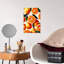 «Vibrant Oranges», art abstrait de fruits tropicaux-129151573
