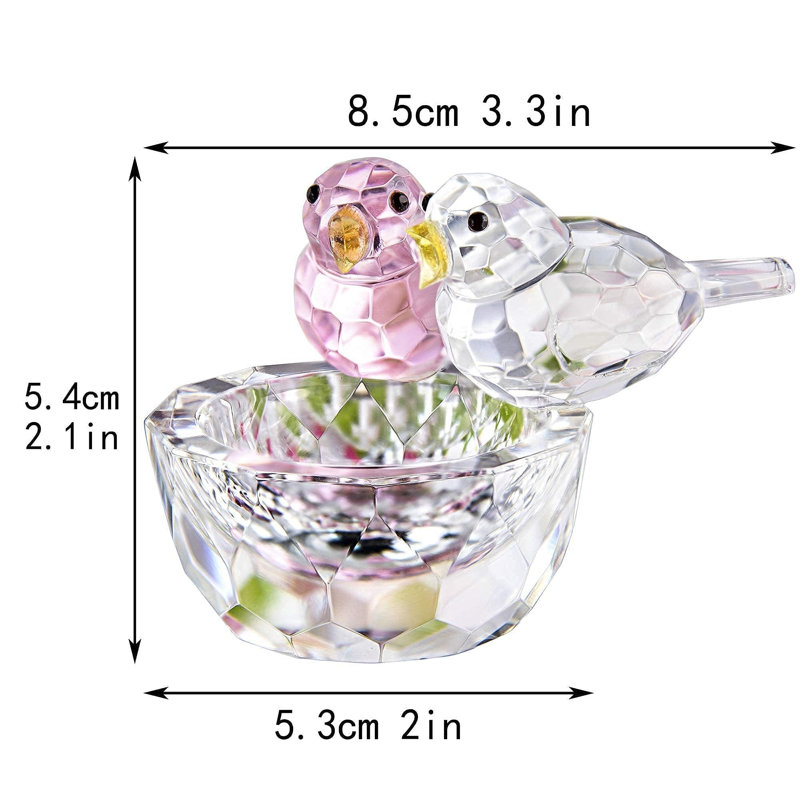 3.3'' Crystal Bird Figurine