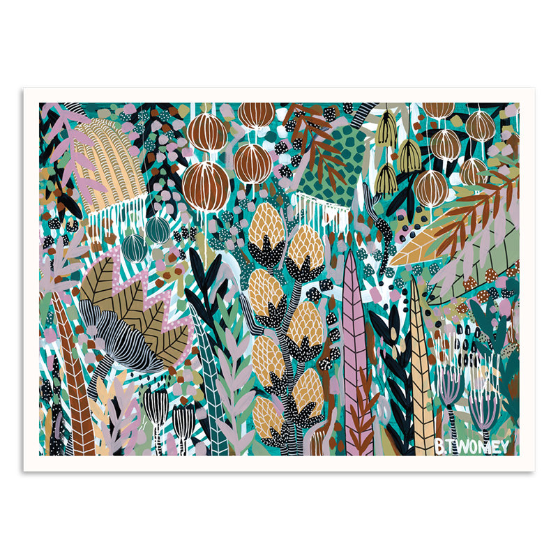 Bay Of Blooms by B.Twomey - Print, Unframed Paper, 9cm H x 56cm W x 9cm D