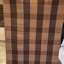 Wool Plaid Area Rug in Rust Brown-1577304003