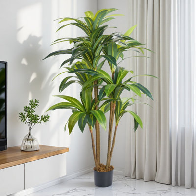 Olive artificielle - arbre artificiel 60 po avec feuilles en soie - plante d'intérieur réaliste pour la maison et le bureau.
