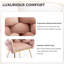 Chaise d'appoint de luxe en velours moderne-356424052