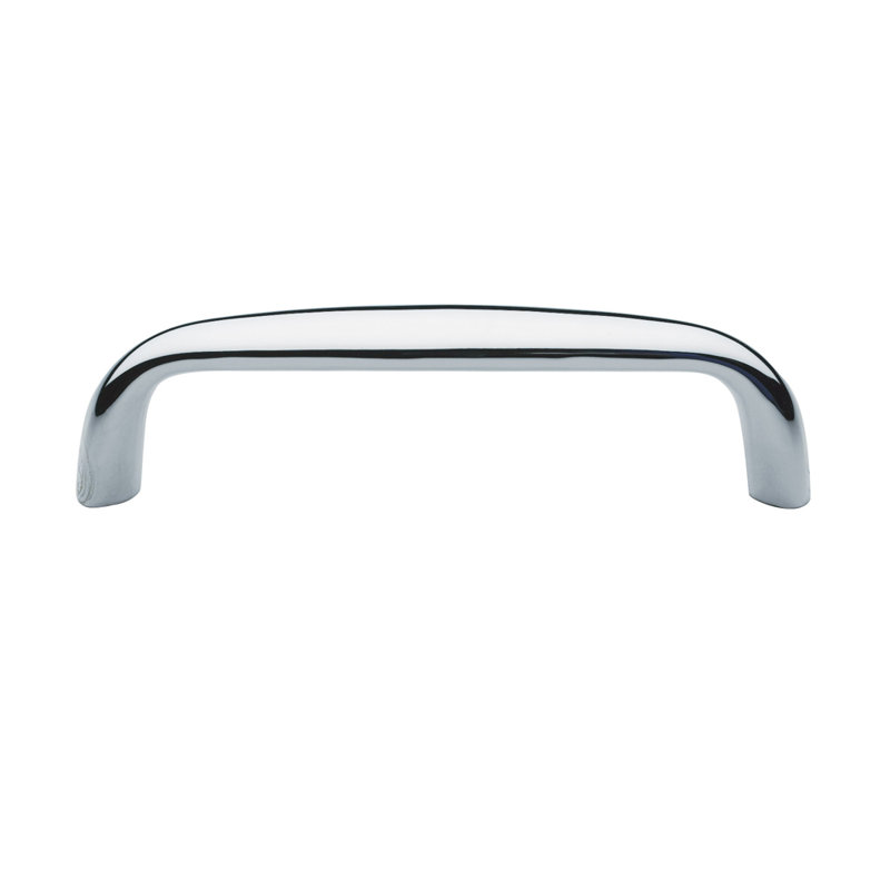 Ova 4" Center to Center Arch Pull, Bright Chrome