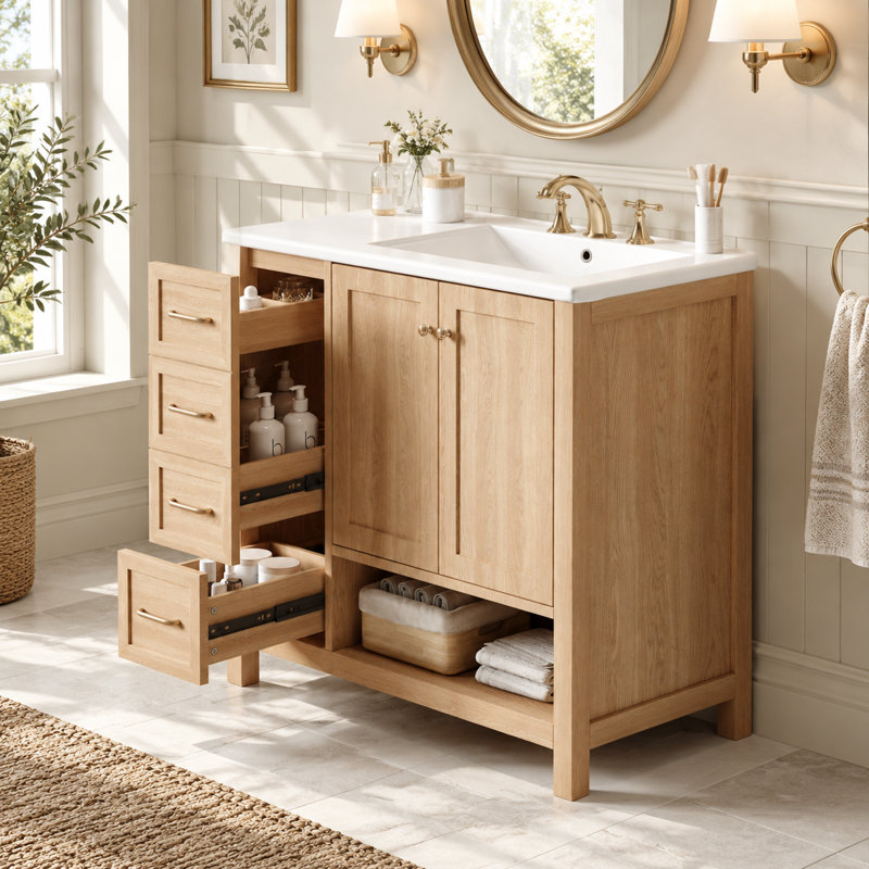 Single Bathroom Vanity with Top