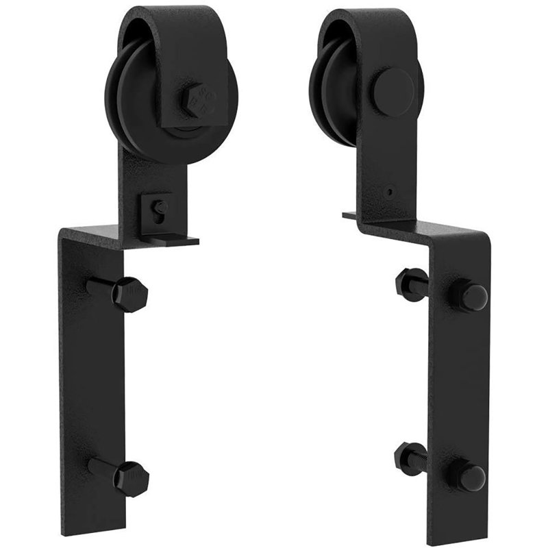 Quincaillerie de porte de grange coulissante 2 pièces