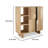 Ebie Buffet Console, Fluted Doors 5 Shelves, 40 Inch