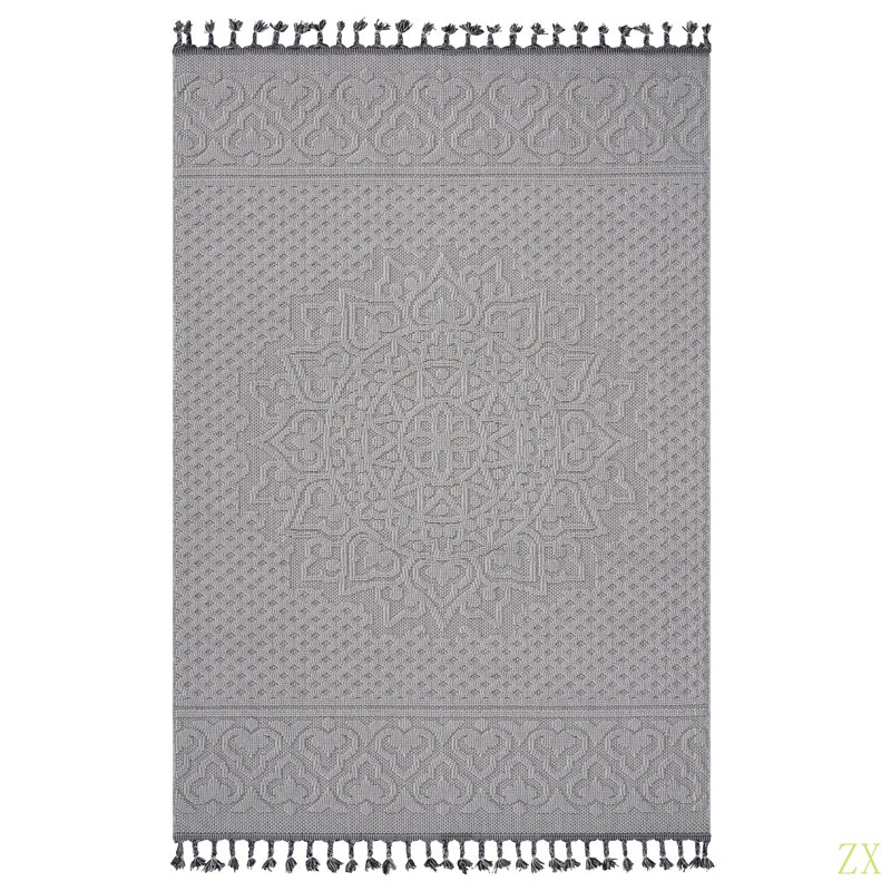 Tapis intérieur / extérieur Collection 8X10 Medallion, Rectangle 7 pi 9 po x 10 pi