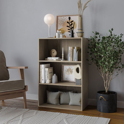 Tahura 90cm H x 60cm W Solid Wood Ladder Bookcase
