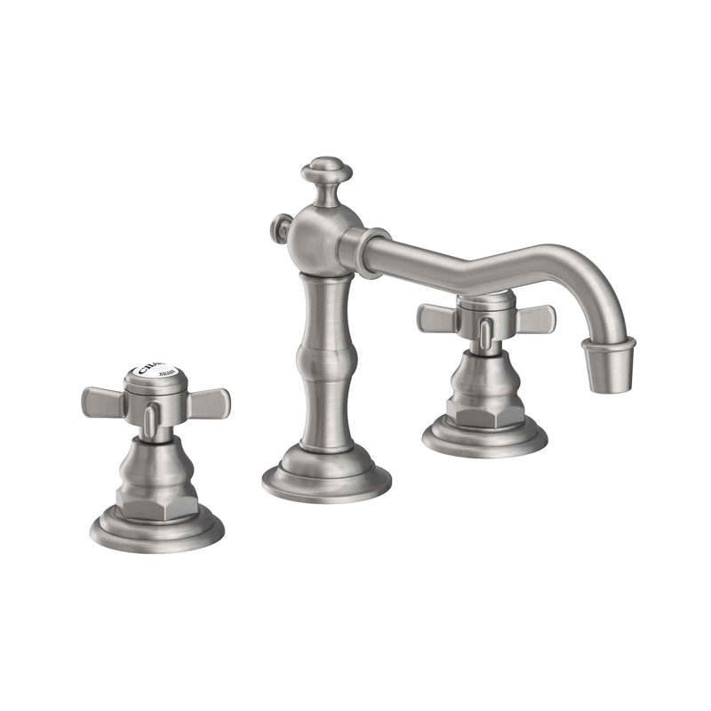 Fairfield Widespread Bathroom Faucet with Drain Assembly, Stainless Steel