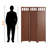 Schilling Walnut Folding Screen Divider, 69.79'' H X 52.26'' W X 0.72'' D