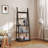 5-Tier Shelves,Bookshelf, Storage Rack, Bookcase With Rubber Wood Frame, Ladder Shelf For Living Room, Home Office, Kitchen, Bedroom, Apartment ,Rustic Brown-608160584