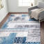 Tapis bleu / gris Alvardo-629925830