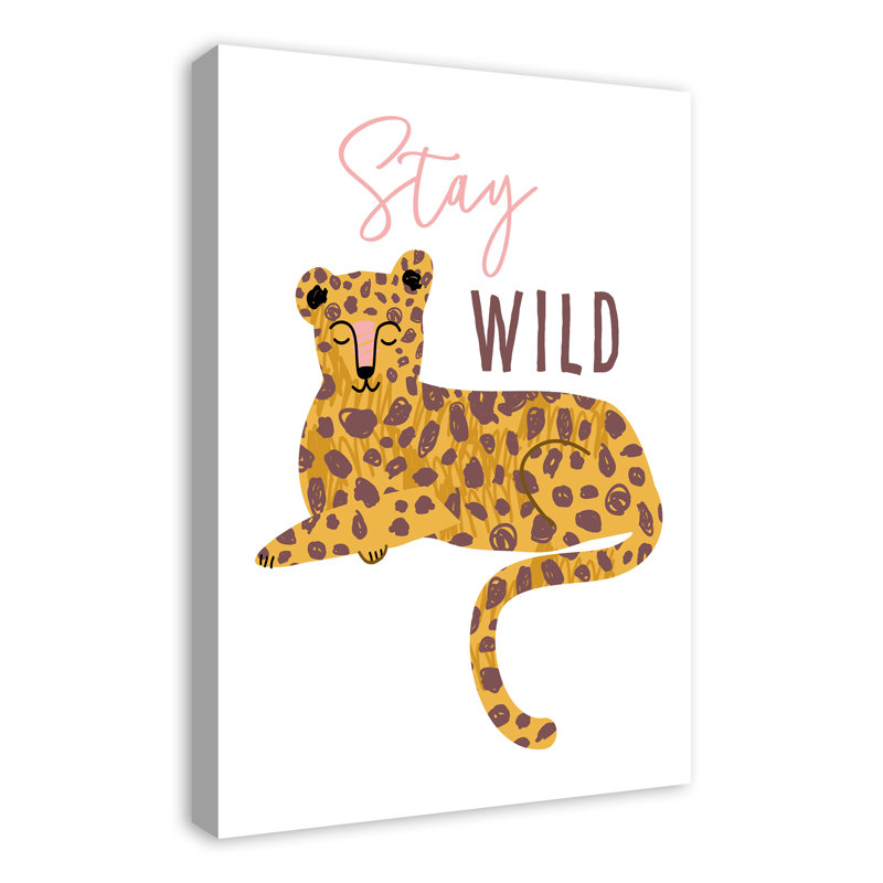 Art sur toile Stay Wild, H 30 po x l 20 po x P 1,25 po