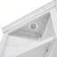 Tablette d'angle de 83,4 po de hauteur