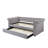 Smoke Gray Fabric Daybed W/Trundle (Twin)