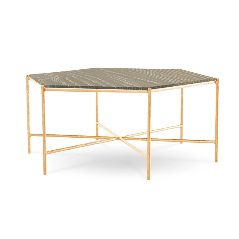 Athena Glass Top Coffee Table, Tuscan Gold, Brentwood, Oak