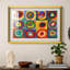 Étude des couleurs : Carrés à cercles concentriques, 1913 - Wassily Kandinsky - Encadré sous verre acrylique, grand format, idéal pour le salon.-322087171-322087172-322087184