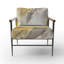 Fauteuil d'appoint rembourré moutarde jaune moutarde Secrets V-776345523