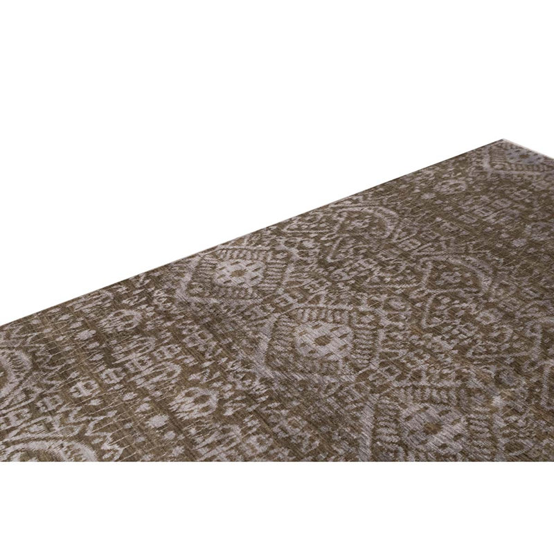 Hand Knotted Wool Southwestern Area Rug in Brown
