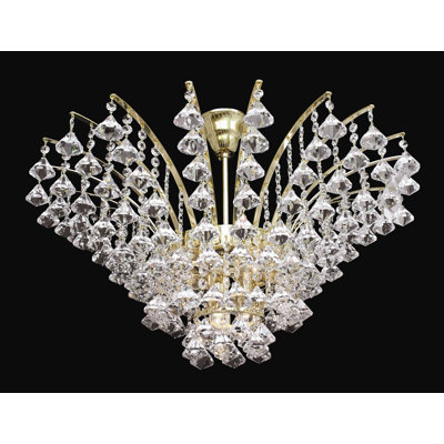 Emerson Crystal Semi Flush Mount