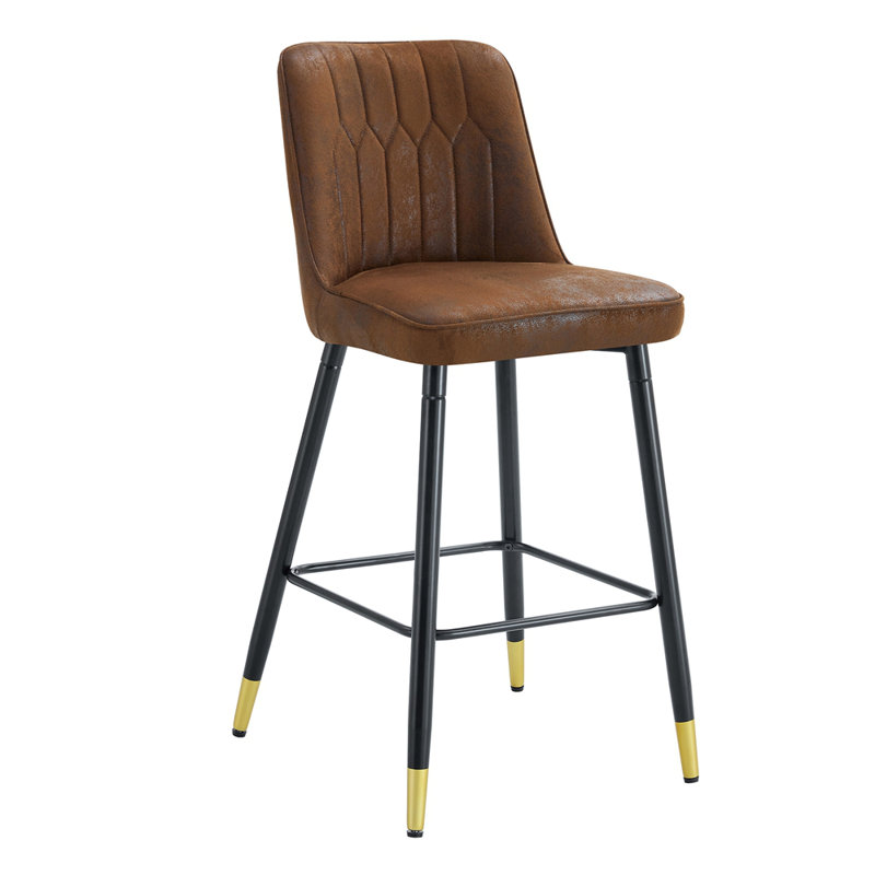 Tabouret de bar en suède
