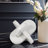Marble Decorative Knot Sculpture for Home Decor - Sculptural Object Accent for Office Styling, Living Room or Shelf Decoration Display - White-1056701542