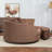 Slipcovered Barrel Chair With Ottoman-1747599936