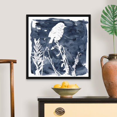 Indigo Bird I - reproduction d'art sur toile