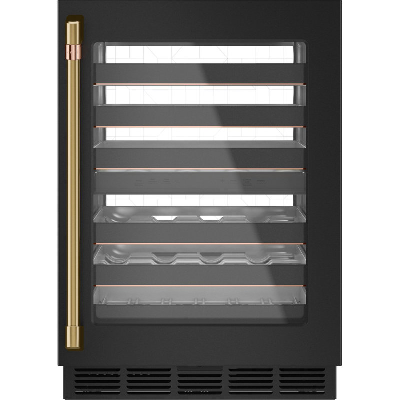 Undercounter Refrigerator Bar Pull, Brushed Brass