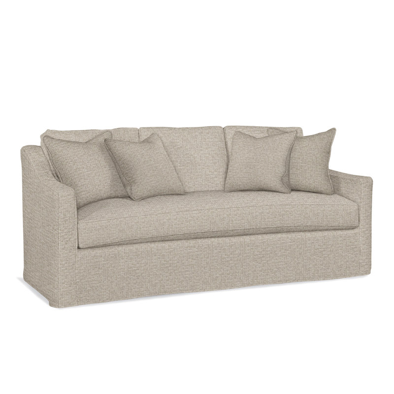 Oliver 81'' Slipcovered Sofa, Beige Performance Fabric; 0851-73