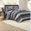 Ensemble de literie pour très grand lit californien 8 pièces de qualité supérieure, draps en coton et design moderne, noir