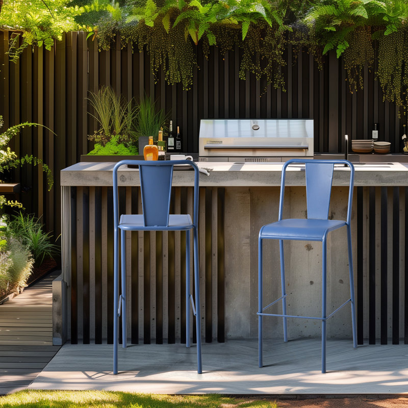 Tabouret de bar 29,5 po Celtsy, Bleu