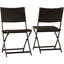 Chaises d'appoint de salle à manger pliantes pour l'extérieur Femack