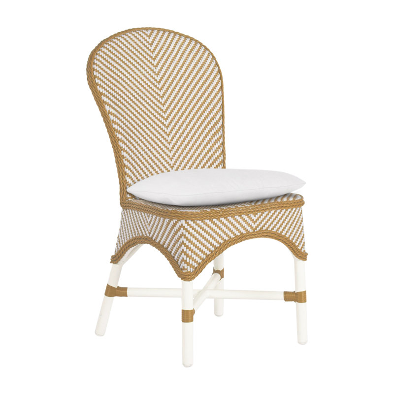 Chaise d'appoint Savoy - Craie et blanc / naturel, Craie / blanc / naturel, Pas de soudure, Lin neige