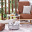 Jarrion End Table Set with Storage Bag Tray Top Foldable X-Shaped Legs-503591330