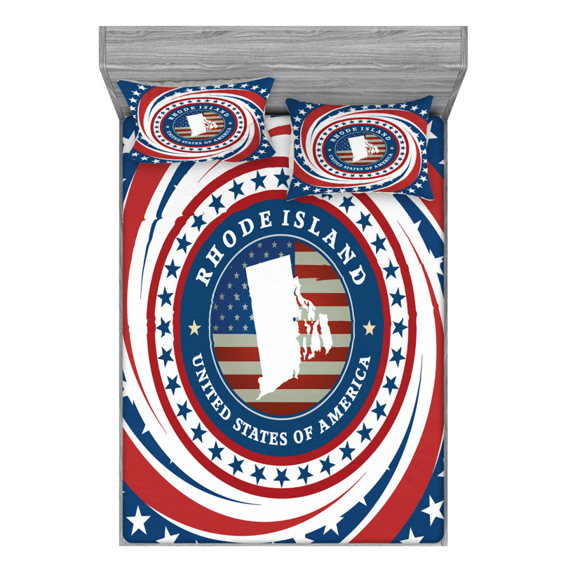 Ensemble de draps rhode island, Ensemble de drap pour grand lit avec drap-housse