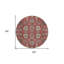Tapis oriental rond 8 po beige