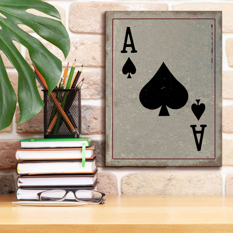 «Ace of Spades» par Cindy Jacobs, estampe numérique sur toile, H 16 po x l 12 po x P 0,75 po