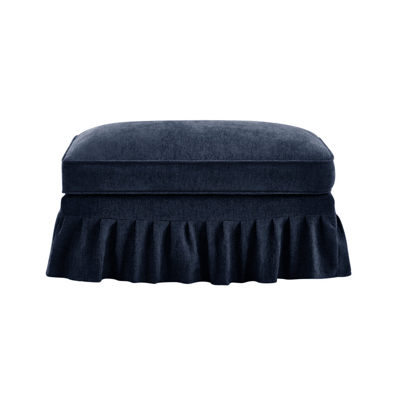 Repose-pieds en chenille - bleu, Bleu
