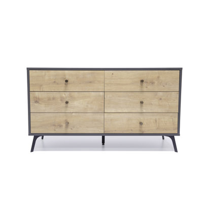 Raveena Max Chest Dark Gray/Oak