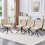 Ensemble de 2 chaises de salle à manger en velours et chaine à billes-489324801-489324814